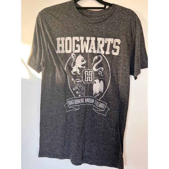 Wizarding World Harry Potter T-Shirt Medium Hogwarts Heather Black - Picture 2 of 4